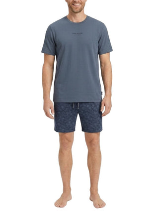 Tom Tailor pajama shorts perth print blue men