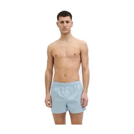 Jack & Jones wijde boxershort 5 pack jacmilano woven boxers chambray blue troposhere/city skyline/naval/black heren