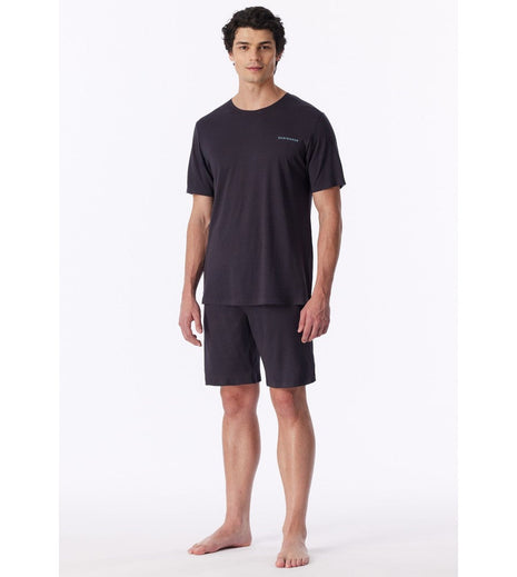Schiesser pyjama short modern bonded graphite heren - afbeelding 5